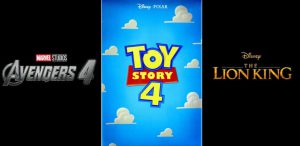 Avengers 4 - Toy Story 4 - El REy Leon - Series y Peliculas - COMUCOSAS