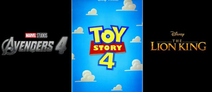 Avengers 4 - Toy Story 4 - El REy Leon - Series y Peliculas - COMUCOSAS