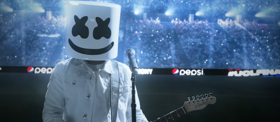 Marshmello en la final de la Champions League 2021Marshmello en la final de la Champions League 2021